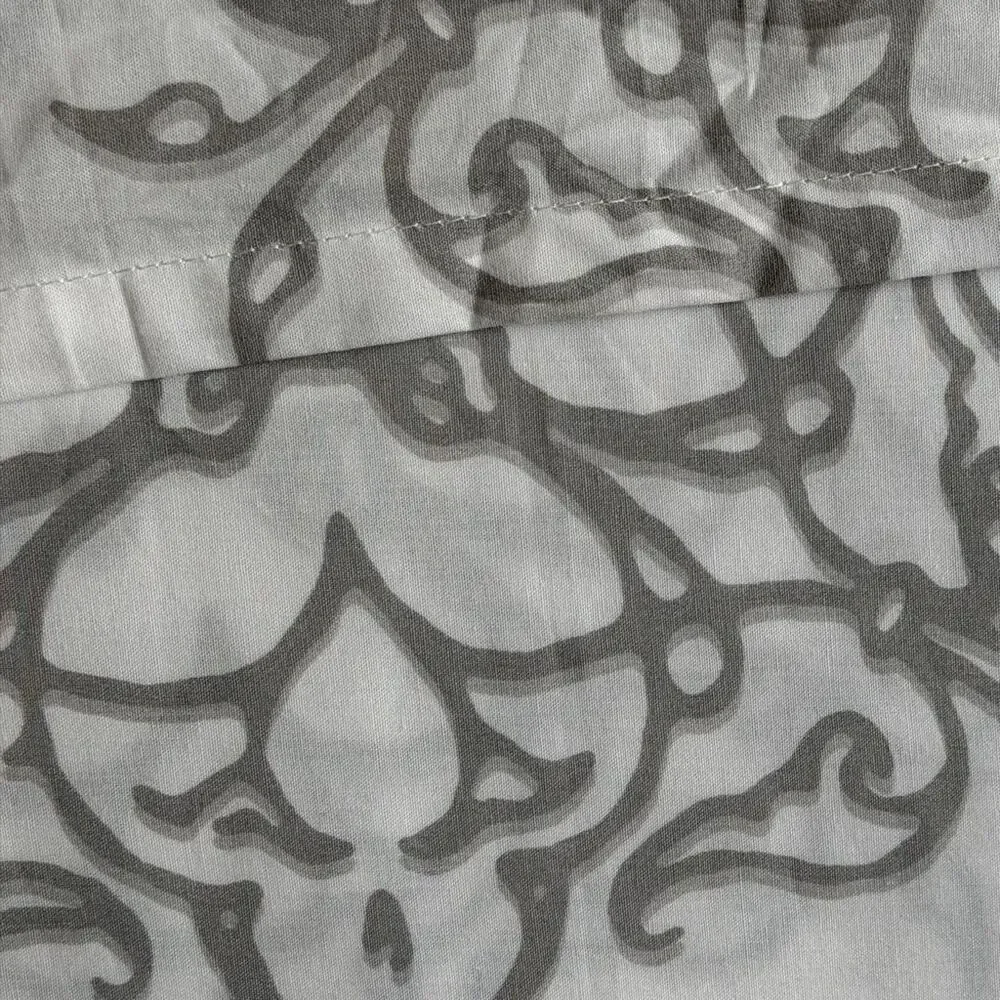 John Robshaw Kajal Gray Queen Duvet 2 Std Sham 1 Euro Sham NWT $615 Retail